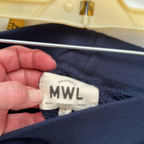 Madewell Airyterry Floral Embroidered Tapered Sweatpants Stitched-Pocket Edition - Picture 8 of 14